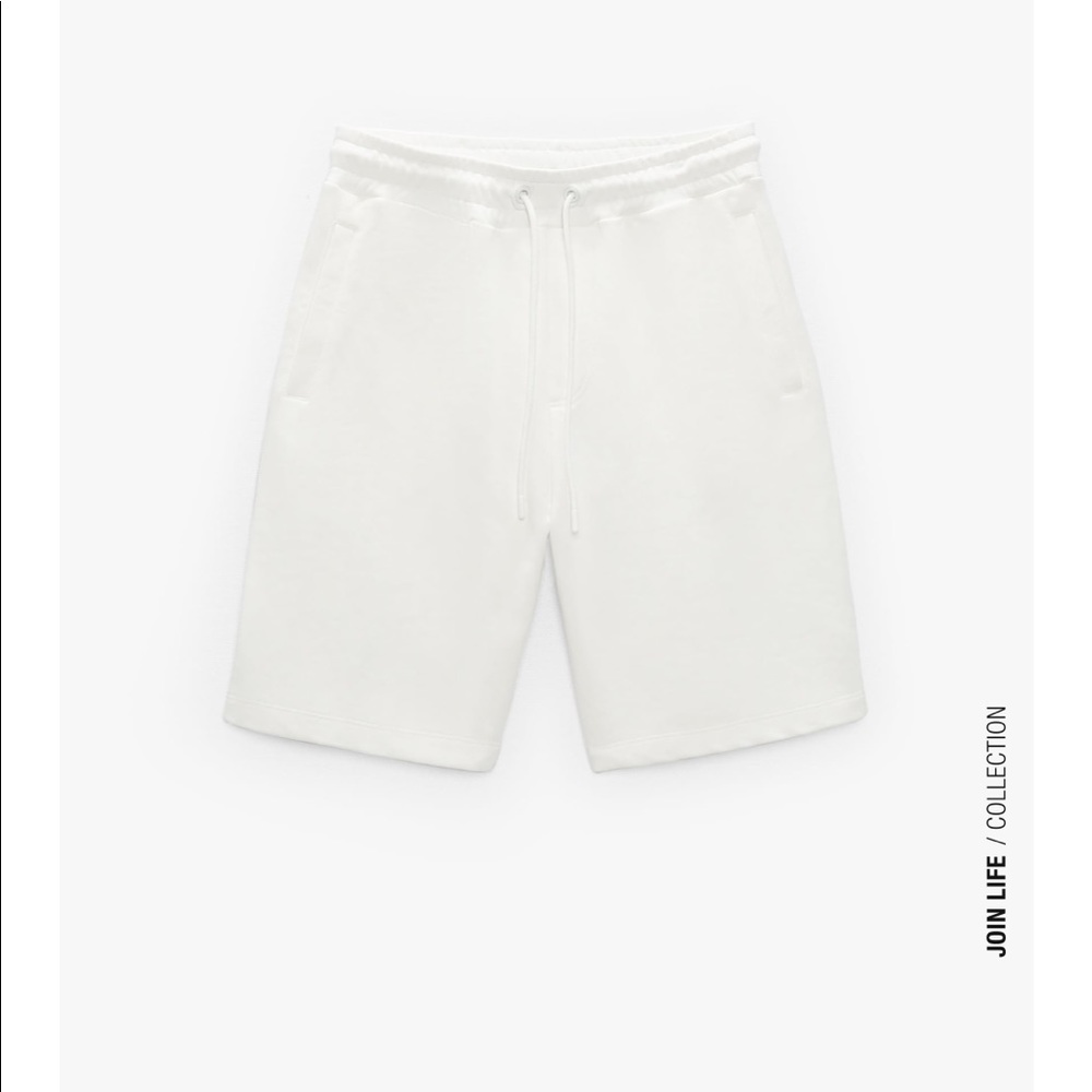 Nwt Zara Basic Jogging Shorts - image 3